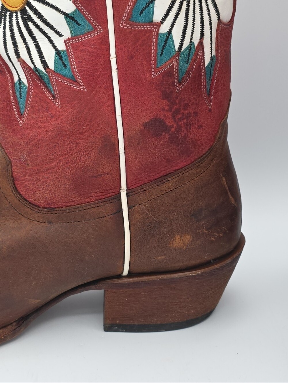 Macie Bean Inlaid Chief Women's Western Boot Style M5202 Size 9M - Picture 7 of 16